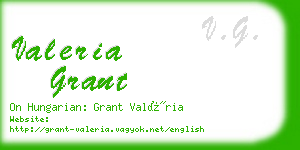 valeria grant business card